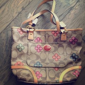 Coach clover tote